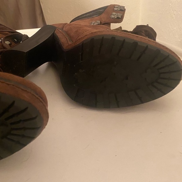 Women’s Coach Carol Brown Suede High Heel Boots Size 6 - Picture 9 of 12